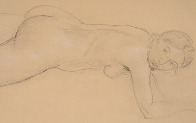Maurice DENIS : Etude pour une des nymphes d'Eurydice, Lithographie originale (photo de détail 2) - Crédit photo : Galerie Art.Paris