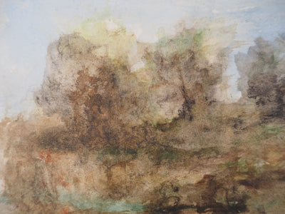 Gilbert PASTOR : Ruisseau en forêt , Aquarelle originale (photo de détail 3) - Crédit photo : Galerie Art.Paris