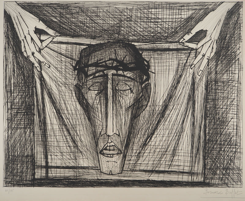 Bernard BUFFET : Sainte-Face, Gravure originale (photo de détail 3) - Crédit photo : Galerie Art.Paris