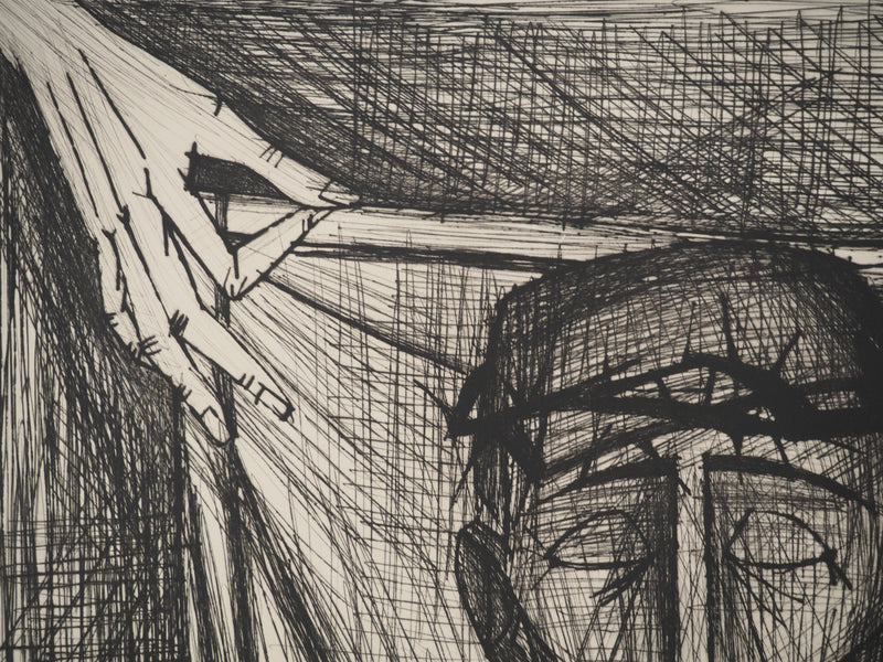 Bernard BUFFET : Sainte-Face, Gravure originale (photo de détail 5) - Crédit photo : Galerie Art.Paris