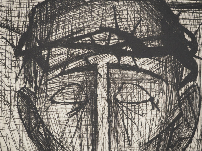 Bernard BUFFET : Sainte-Face, Gravure originale (photo de détail 7) - Crédit photo : Galerie Art.Paris