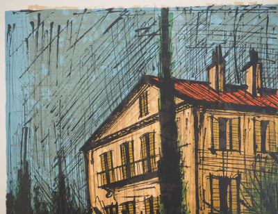 Bernard BUFFET : Saint-Tropez : La maison sudiste, Lithographie originale (photo de détail 3) - Crédit photo : Galerie Art.Paris