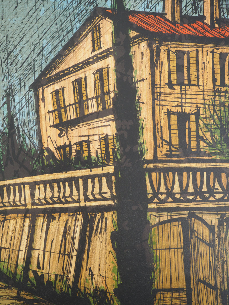 Bernard BUFFET : Saint-Tropez : La maison sudiste, Lithographie originale (photo de détail 4) - Crédit photo : Galerie Art.Paris