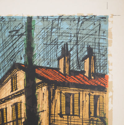 Bernard BUFFET : Saint-Tropez : La maison sudiste, Lithographie originale (photo de détail 5) - Crédit photo : Galerie Art.Paris