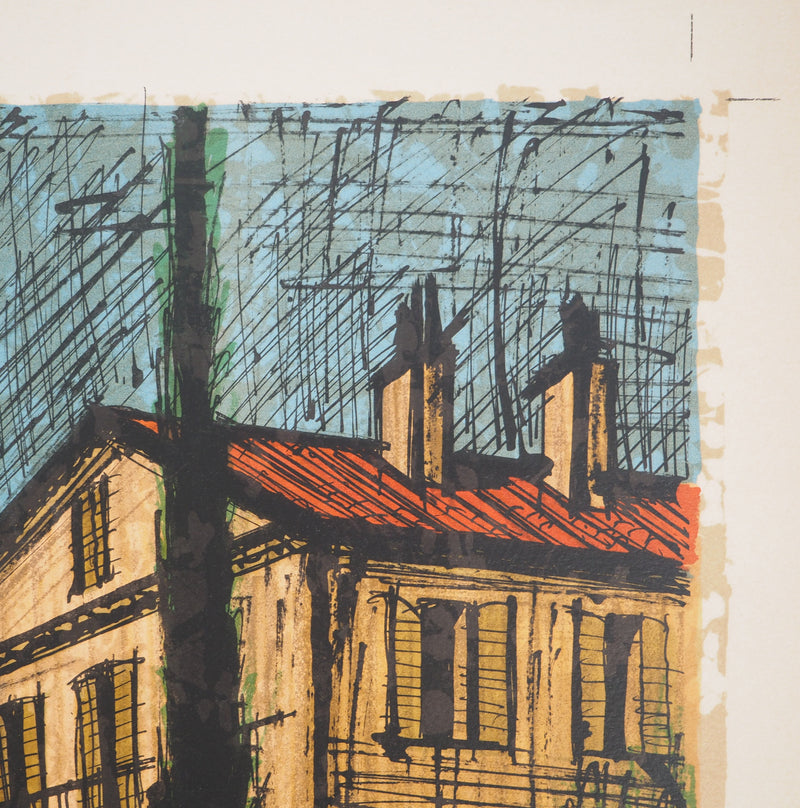 Bernard BUFFET : Saint-Tropez : La maison sudiste, Lithographie originale (photo de détail 5) - Crédit photo : Galerie Art.Paris