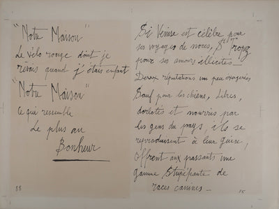 Bernard BUFFET : Saint-Tropez : La maison sudiste, Lithographie originale (photo de détail 8) - Crédit photo : Galerie Art.Paris