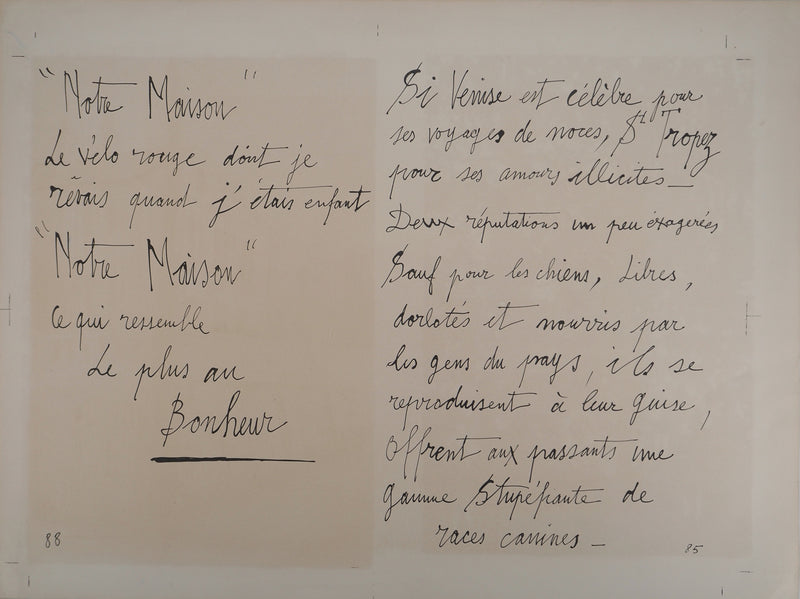 Bernard BUFFET : Saint-Tropez : La maison sudiste, Lithographie originale (photo de détail 8) - Crédit photo : Galerie Art.Paris