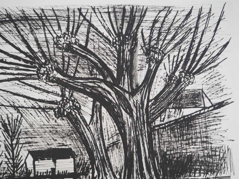 Bernard BUFFET : La maison sur le lac, Gravure originale (photo de détail 5) - Crédit photo : Galerie Art.Paris