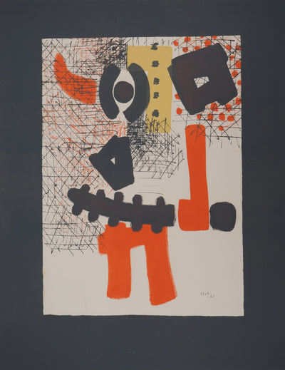 Thomas GLEB : Le guerrier, Lithographie originale (photo de détail 3) - Crédit photo : Galerie Art.Paris