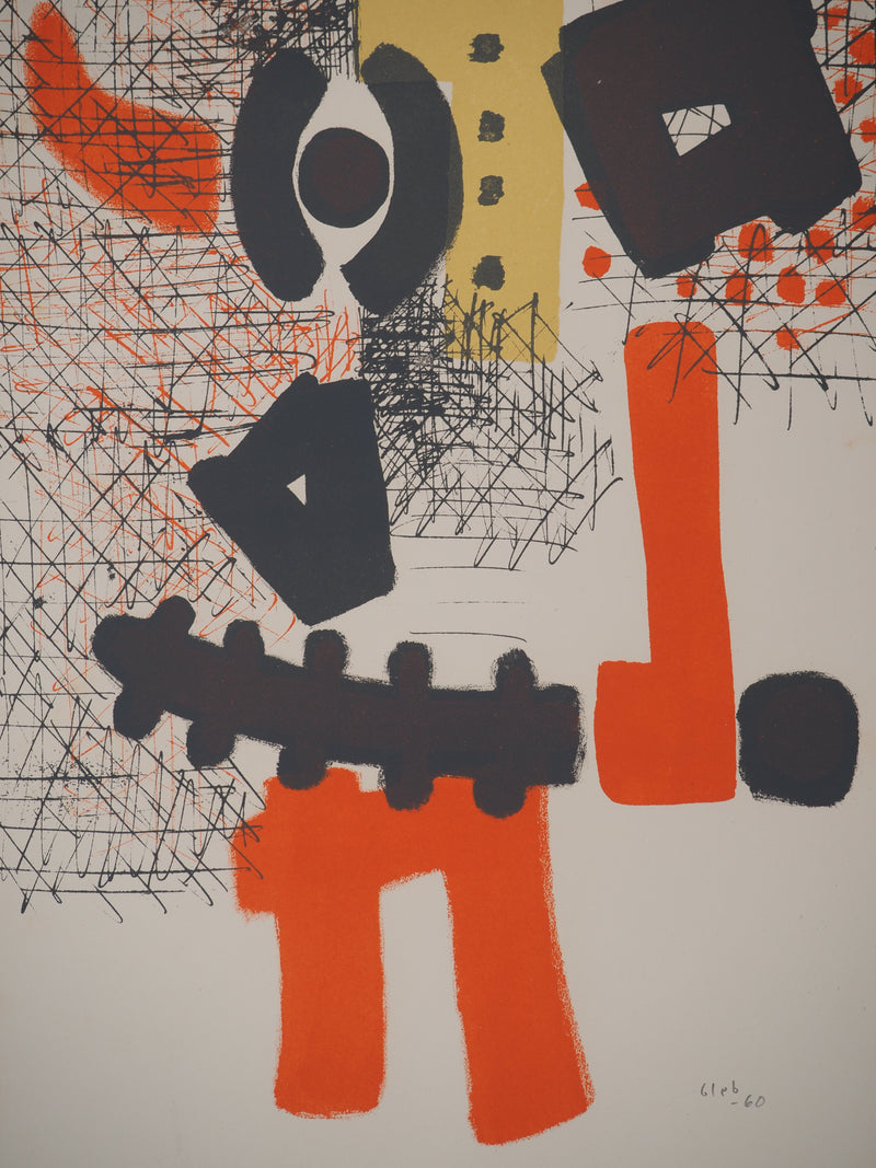 Thomas GLEB : Le guerrier, Lithographie originale (photo de détail 4) - Crédit photo : Galerie Art.Paris