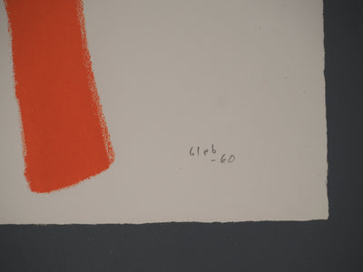 Thomas GLEB : Le guerrier, Lithographie originale (photo de détail 2) - Crédit photo : Galerie Art.Paris