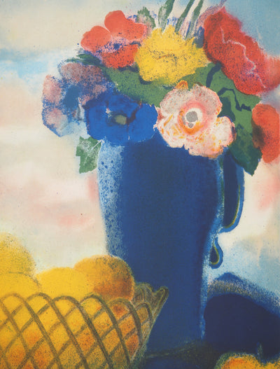 Pierre GARCIA-FONS : Le bouquet et la corbeille de fruits, Lithographie originale (photo de détail 4) - Crédit photo : Galerie Art.Paris