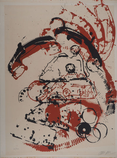 ARMAN : L'intérieur des choses I, Le téléphone, Lithographie originale (vue générale) - Crédit photo : Galerie Art.Paris