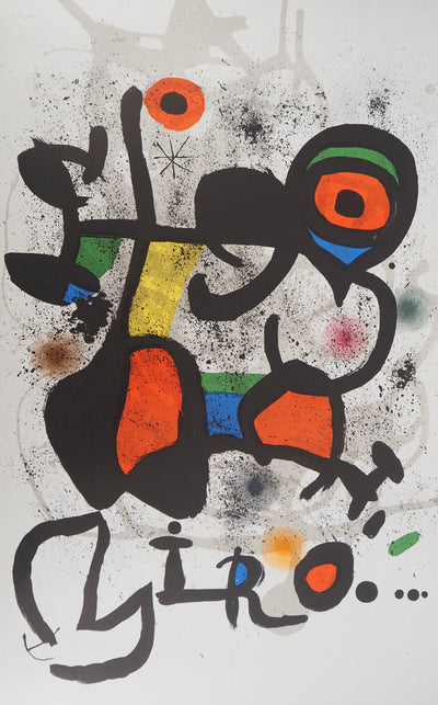 Joan MIRO : Formes surréalistes, Lithographie originale (vue générale) - Crédit photo : Galerie Art.Paris