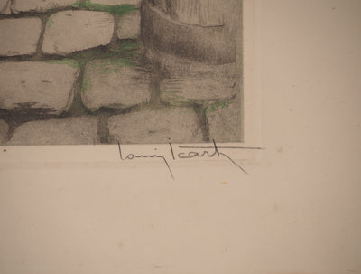 Louis ICART : Portrait de Manon, Gravure originale (photo de détail 2) - Crédit photo : Galerie Art.Paris