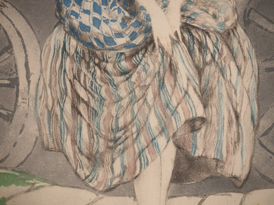 Louis ICART : Portrait de Manon, Gravure originale (photo de détail 5) - Crédit photo : Galerie Art.Paris