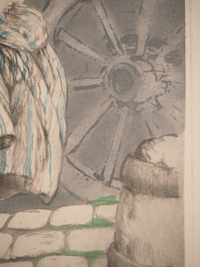 Louis ICART : Portrait de Manon, Gravure originale (photo de détail 6) - Crédit photo : Galerie Art.Paris