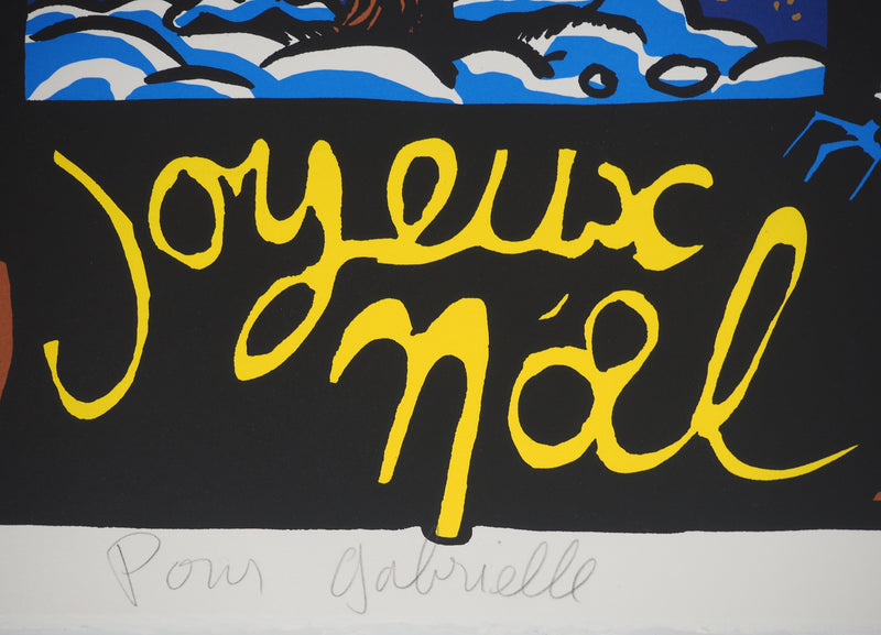 Hervé DI ROSA : Joyeux Noël, Sérigraphie originale (photo de détail 6) - Crédit photo : Galerie Art.Paris