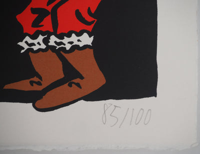 Hervé DI ROSA : Joyeux Noël, Sérigraphie originale (photo de détail 8) - Crédit photo : Galerie Art.Paris