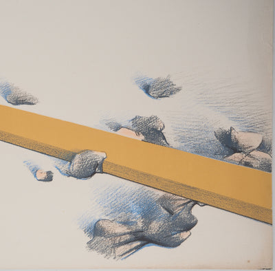 Alekos FASSIANOS : Composition au pot jaune, Lithographie originale (photo de détail 5) - Crédit photo : Galerie Art.Paris