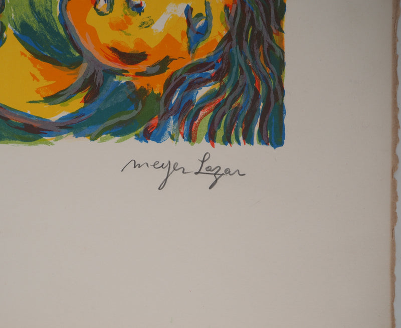 Meyer LAZAR : Amour sur la plage, Gravure originale (photo de détail 2) - Crédit photo : Galerie Art.Paris