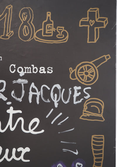 Robert COMBAS : Entre deux guerres, Quadrichromie originale signée