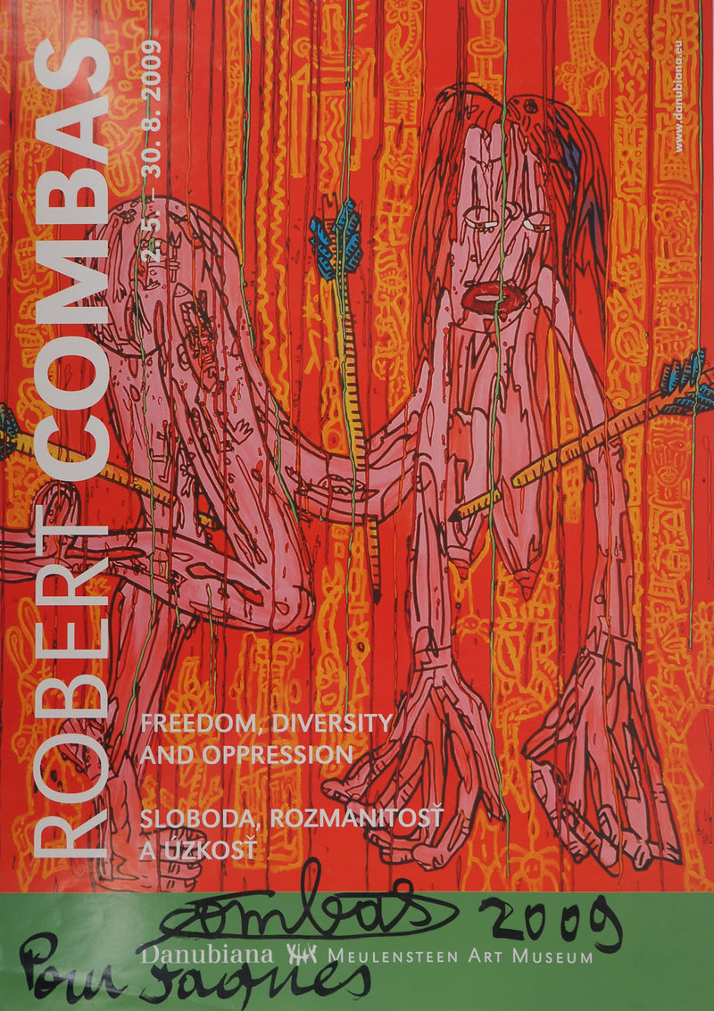 Robert COMBAS : Freedom diversity, Quadrichromie originale signée