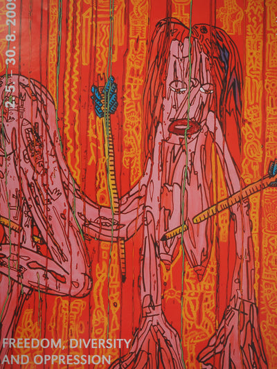 Robert COMBAS : Freedom diversity, Quadrichromie originale signée