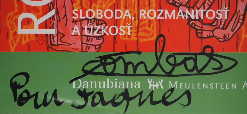 Robert COMBAS : Freedom diversity, Quadrichromie originale signée