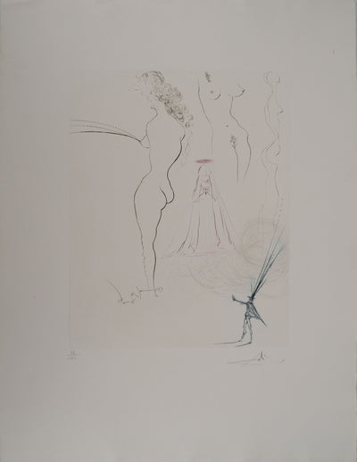 Salvador DALI : Aranella : Fontaine fantastique, Gravure originale (vue générale) - Crédit photo : Galerie Art.Paris