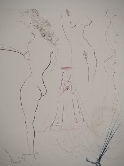 Salvador DALI : Aranella : Fontaine fantastique, Gravure originale (photo de détail 4) - Crédit photo : Galerie Art.Paris