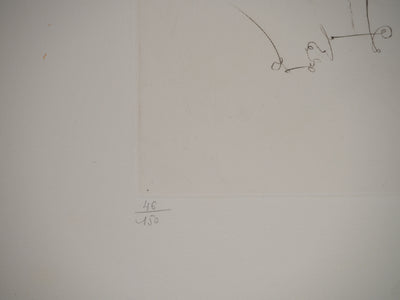 Salvador DALI : Aranella : Fontaine fantastique, Gravure originale (photo de détail 8) - Crédit photo : Galerie Art.Paris