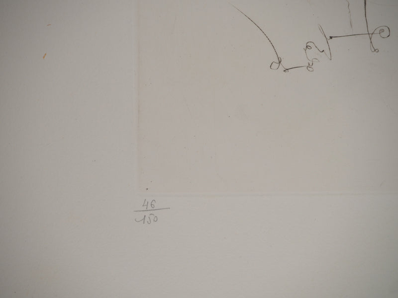 Salvador DALI : Aranella : Fontaine fantastique, Gravure originale (photo de détail 8) - Crédit photo : Galerie Art.Paris