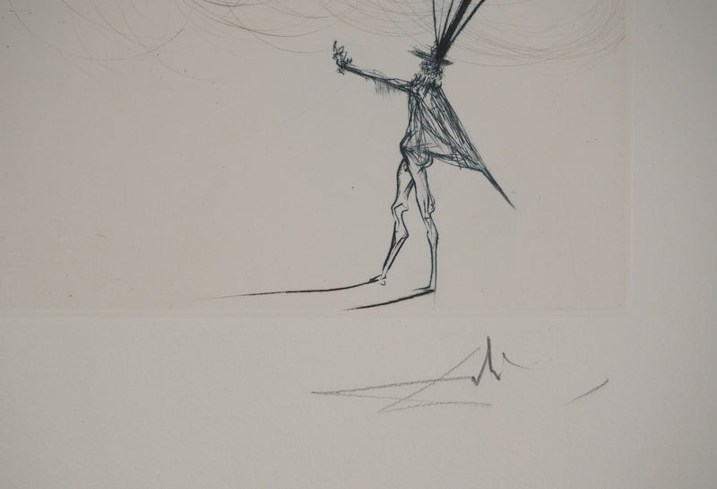Salvador DALI : Aranella : Fontaine fantastique, Gravure originale (photo de détail 2) - Crédit photo : Galerie Art.Paris