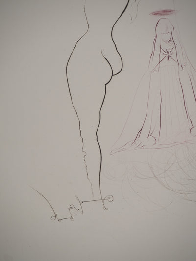 Salvador DALI : Aranella : Fontaine fantastique, Gravure originale (photo de détail 7) - Crédit photo : Galerie Art.Paris