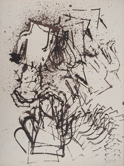ARMAN : L'intérieur des choses III, La cafetière, Lithographie originale (vue générale) - Crédit photo : Galerie Art.Paris