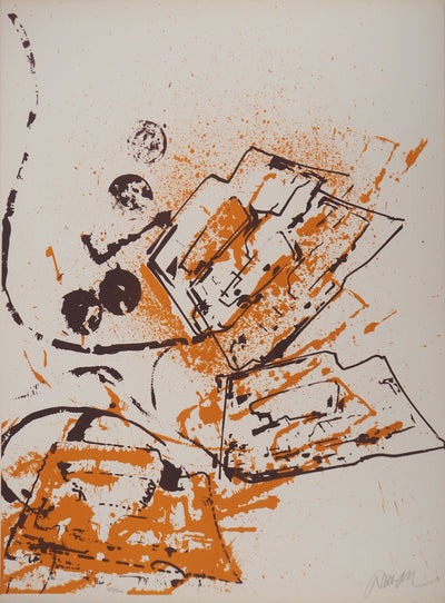 ARMAN : L'intérieur des choses VI, La lampe à souder, Lithographie originale (vue générale) - Crédit photo : Galerie Art.Paris