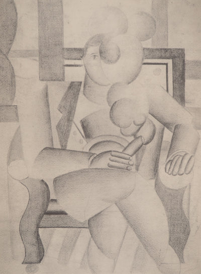 Fernand LEGER : Etude pour le fumeur, Héliogravure originale (photo de détail 2) - Crédit photo : Galerie Art.Paris