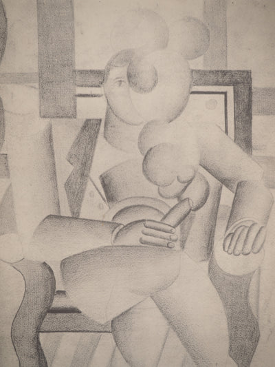 Fernand LEGER : Etude pour le fumeur, Héliogravure originale (photo de détail 3) - Crédit photo : Galerie Art.Paris