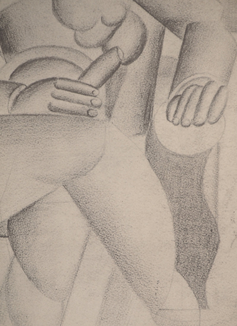 Fernand LEGER : Etude pour le fumeur, Héliogravure originale (photo de détail 6) - Crédit photo : Galerie Art.Paris