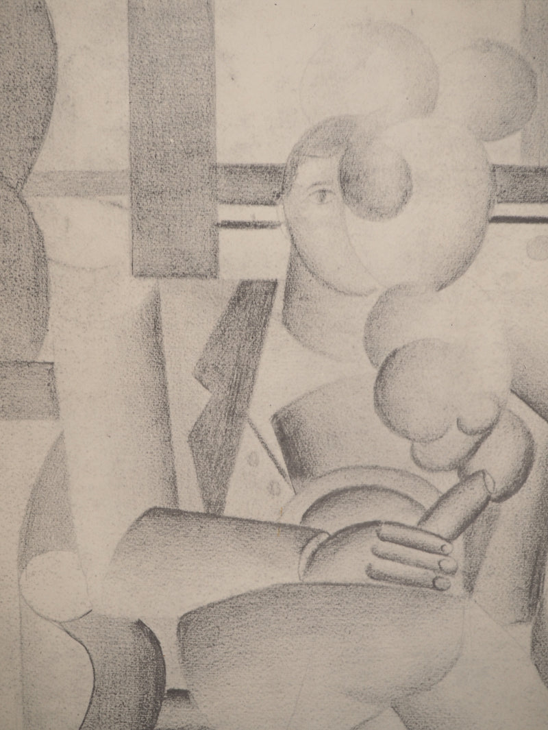 Fernand LEGER : Etude pour le fumeur, Héliogravure originale (photo de détail 7) - Crédit photo : Galerie Art.Paris