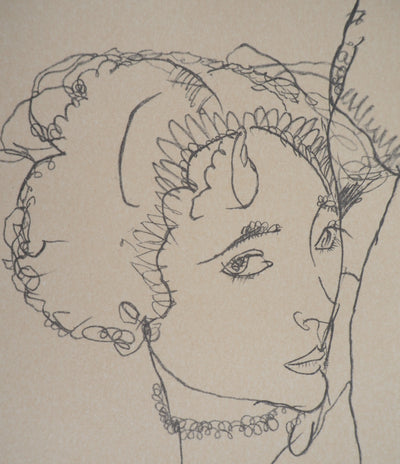 Egon SCHIELE : Nu à la jambe levée, Lithographie originale (photo de détail 7) - Crédit photo : Galerie Art.Paris
