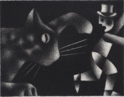 Mario AVATI : Le chat de Gulliver, Gravure originale (photo de détail 3) - Crédit photo : Galerie Art.Paris