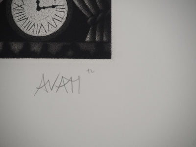 Mario AVATI : La montre, Gravure originale (photo de détail 4) - Crédit photo : Galerie Art.Paris