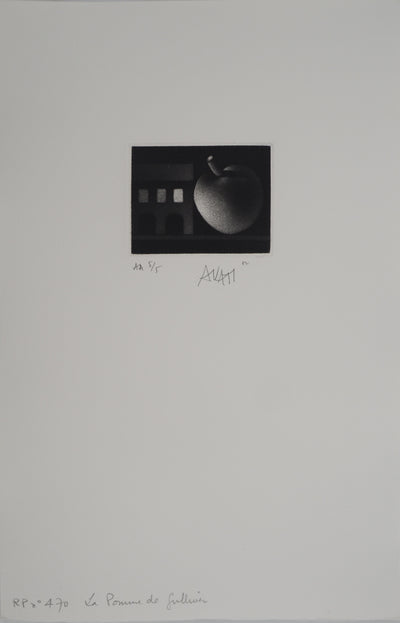 Mario AVATI : Pomme, Gravure originale (photo de détail 2) - Crédit photo : Galerie Art.Paris