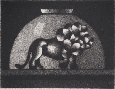 Mario AVATI : Le lion, Gravure originale (photo de détail 3) - Crédit photo : Galerie Art.Paris