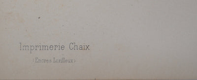 Henri-Gabriel IBELS: Pantomime, Pierrot and Harlequin, Original signed lithograph
