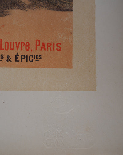 Lucien LEFEVRE : Cacao Lacté, Lithographie originale signée
