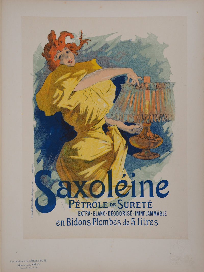 ADA Jules CHÉRET: Saxoléine, Original signed lithograph, 1895