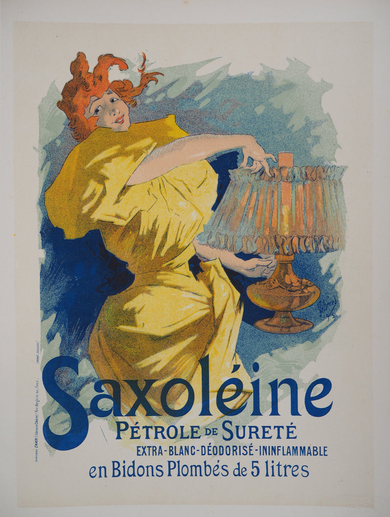 ADA Jules CHÉRET: Saxoléine, Original signed lithograph, 1895